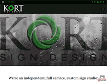 Tablet Screenshot of kortsigns.com